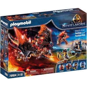 Playmobil 70904 Chevaliers Novelmore avec Dragon de Burnham Raiders - avec Quatre Personnages, Un Dragon et des Accessoires - Histoire & Imaginaire - Dès 4 Ans