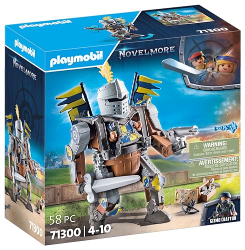 Playmobil 71300 Géant de Combat Novelmore - Combattez Les Ennemis avec Le géant en Armure, Ses Bras et Jambes sont Mobiles - Chevalier - Histoire & Imaginaire - Dès 4 Ans