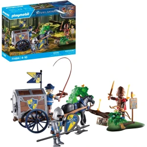 Playmobil 71484 Convoi de Novelmore avec Bandit - Novelmore - Les Chevaliers défendent Leur Royaume - avec 1 Animal et 3 Personnages - Jouet Univers médiéval et Historique. Dès 4 Ans