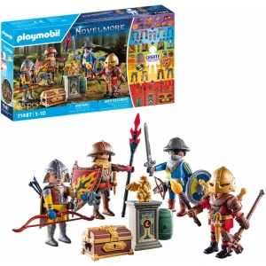 Playmobil 71487 My Figures : Chevaliers Novelmore - Les Chevaliers défendent Leur Royaume Novelmore - avec 4 Personnages Personnalisables - Jouet Univers médiéval et Historique. Dès 5 Ans