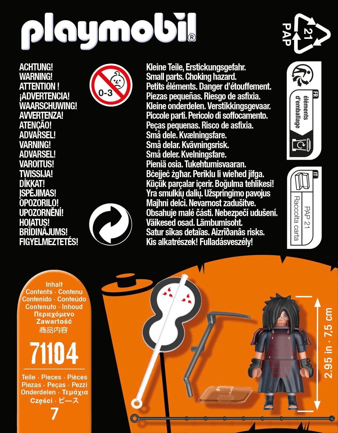 Playmobil 71104 Madara - Naruto - Héros Issu de la série d'anime - pour reconstituer des scènes légendaires ou Inventer de Nouvelles Histoires - Dès 5 Ans – Image 4
