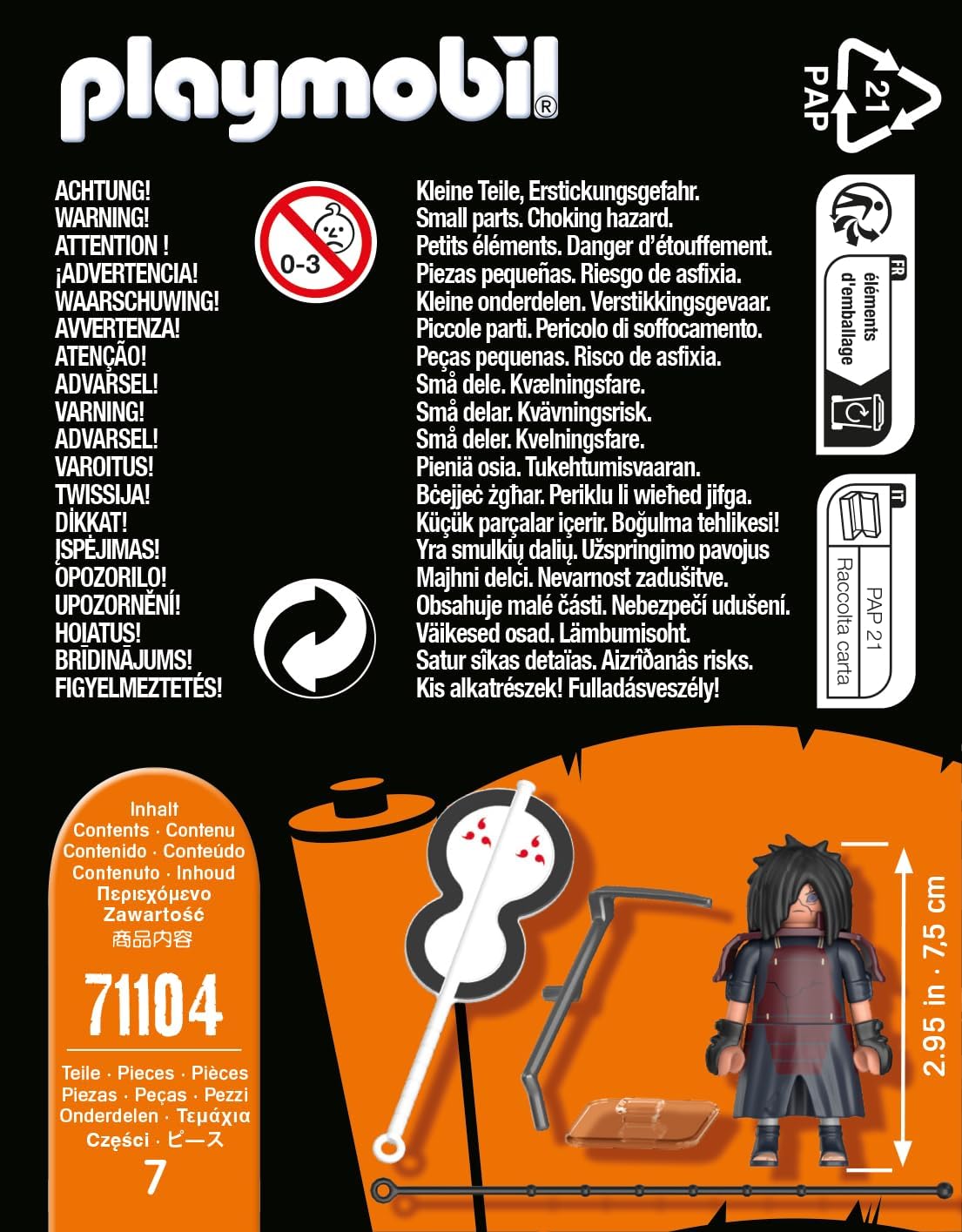 Playmobil 71104 Madara - Naruto - Héros Issu de la série d'anime - pour reconstituer des scènes légendaires ou Inventer de Nouvelles Histoires - Dès 5 Ans – Image 5