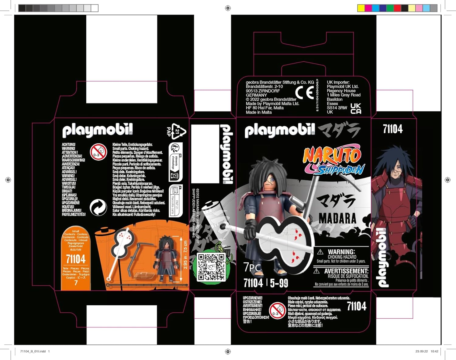 Playmobil 71104 Madara - Naruto - Héros Issu de la série d'anime - pour reconstituer des scènes légendaires ou Inventer de Nouvelles Histoires - Dès 5 Ans – Image 6