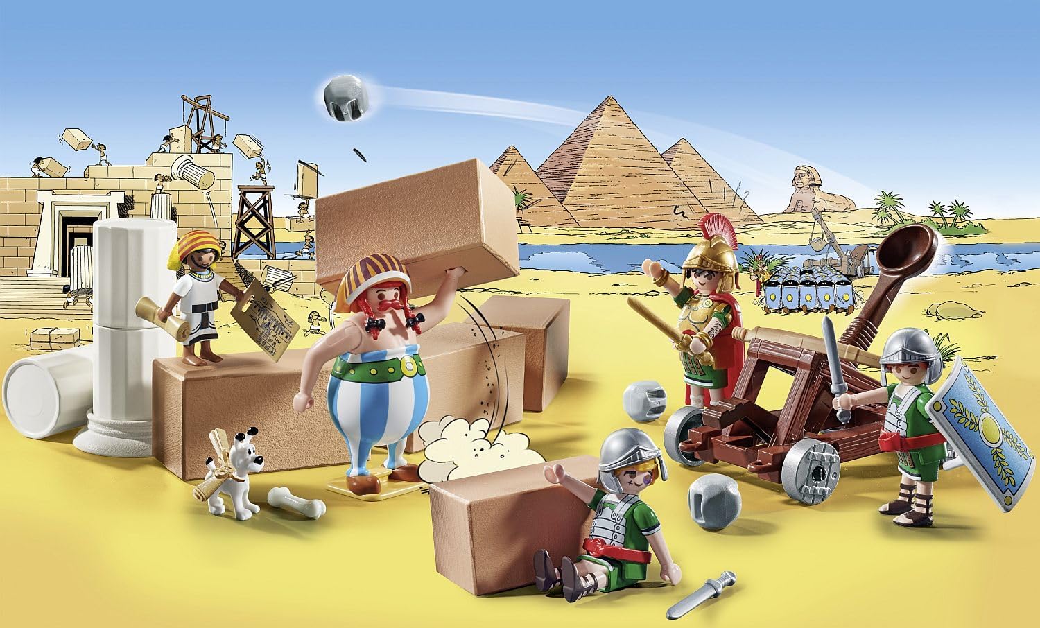 Playmobil 71268 Astérix : Numérobis et la Bataille du Palais - avec Cinq Personnages et des Accessoires - Les Aventures d'Obélix - Histoire & Imaginaire - Dès 5 Ans – Image 3