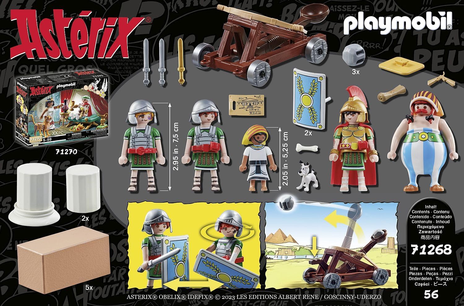 Playmobil 71268 Astérix : Numérobis et la Bataille du Palais - avec Cinq Personnages et des Accessoires - Les Aventures d'Obélix - Histoire & Imaginaire - Dès 5 Ans – Image 5