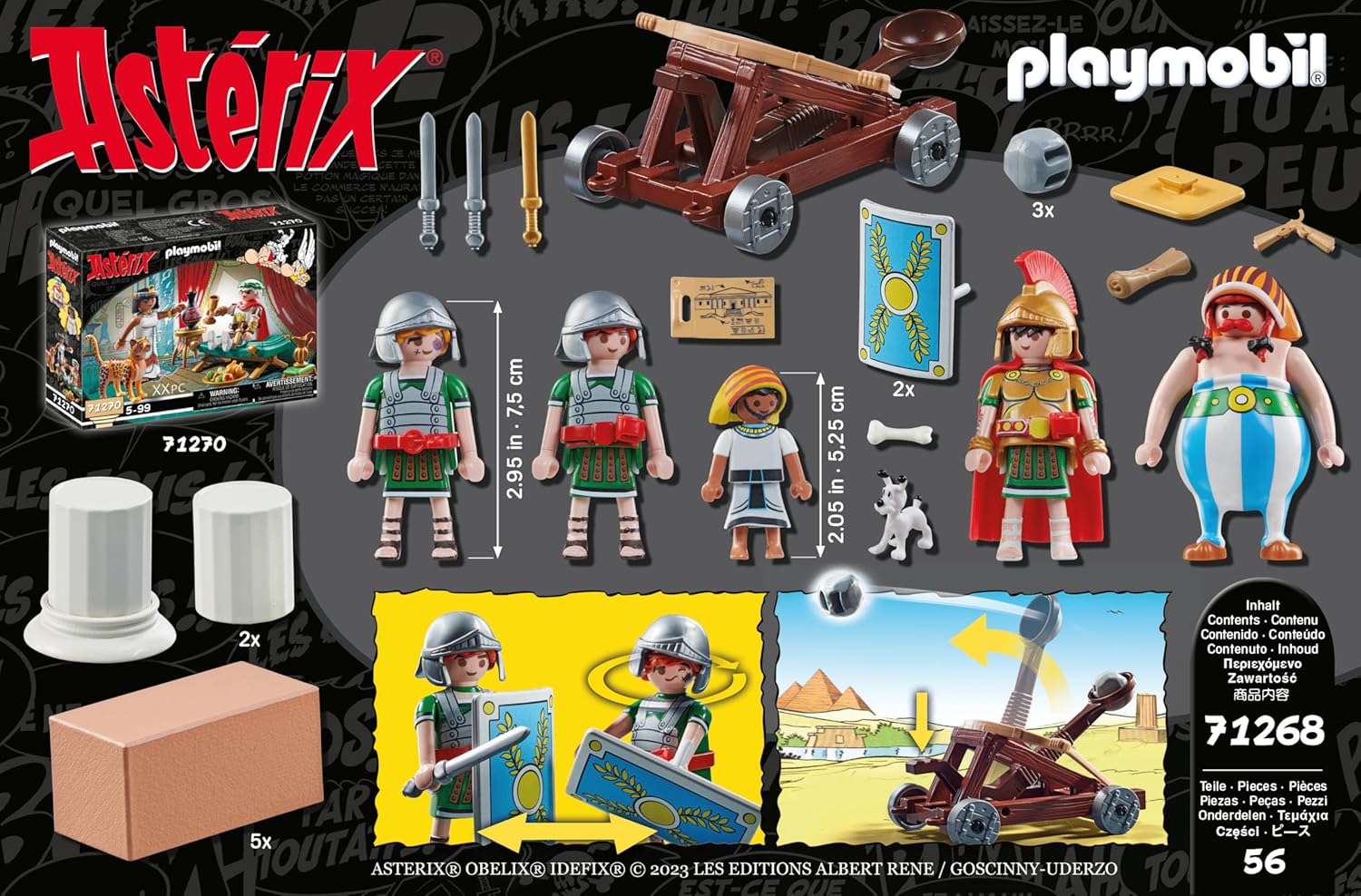 Playmobil 71268 Astérix : Numérobis et la Bataille du Palais - avec Cinq Personnages et des Accessoires - Les Aventures d'Obélix - Histoire & Imaginaire - Dès 5 Ans – Image 8
