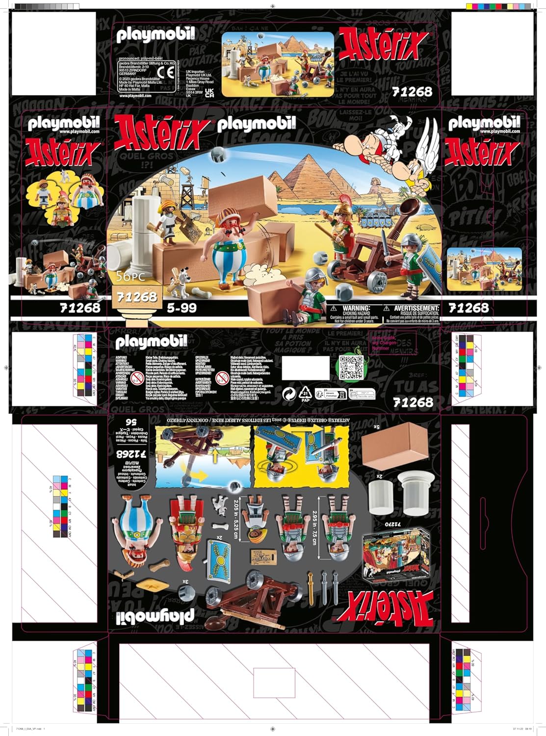 Playmobil 71268 Astérix : Numérobis et la Bataille du Palais - avec Cinq Personnages et des Accessoires - Les Aventures d'Obélix - Histoire & Imaginaire - Dès 5 Ans – Image 9