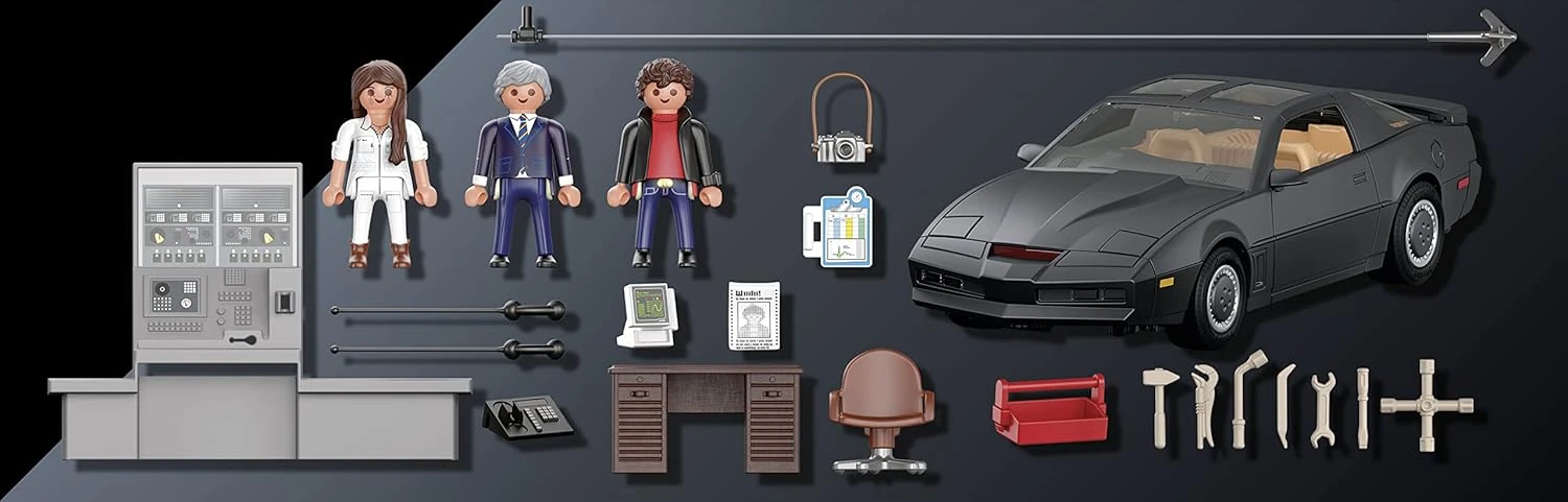 Playmobil 70924 Knight Rider - K.I.T.T., Le véhicule emblématique de la série K2000, pour Les Fans de Knight Rider et Les Enfants, Dès 5 Ans – Image 8