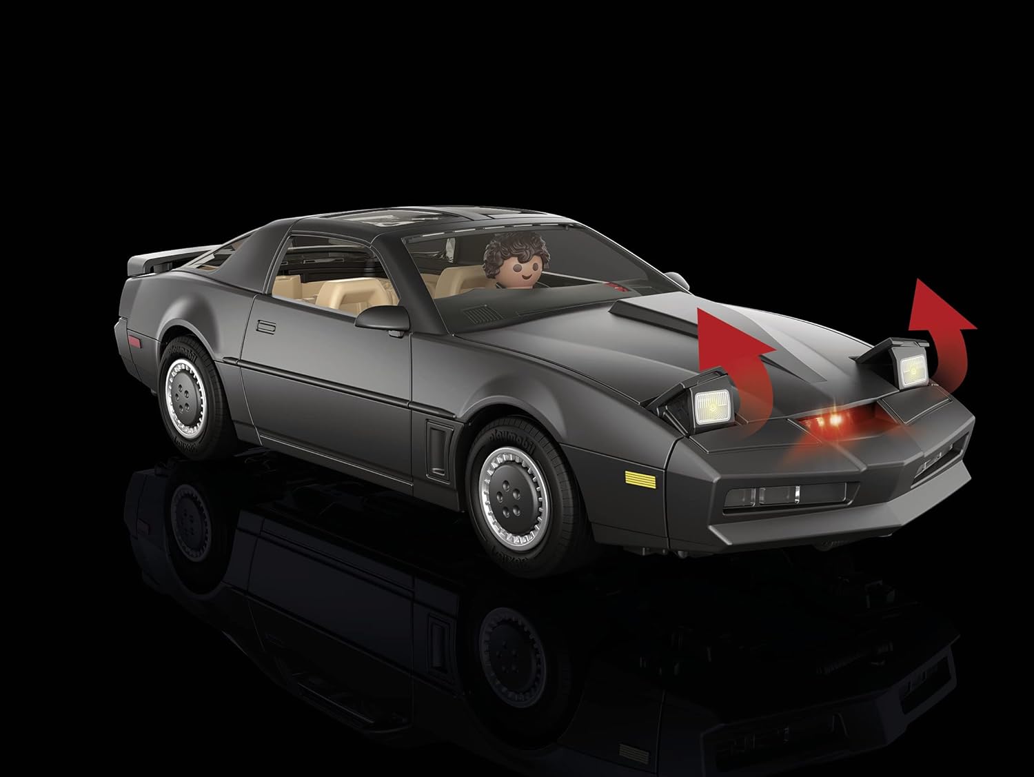 Playmobil 70924 Knight Rider - K.I.T.T., Le véhicule emblématique de la série K2000, pour Les Fans de Knight Rider et Les Enfants, Dès 5 Ans – Image 10
