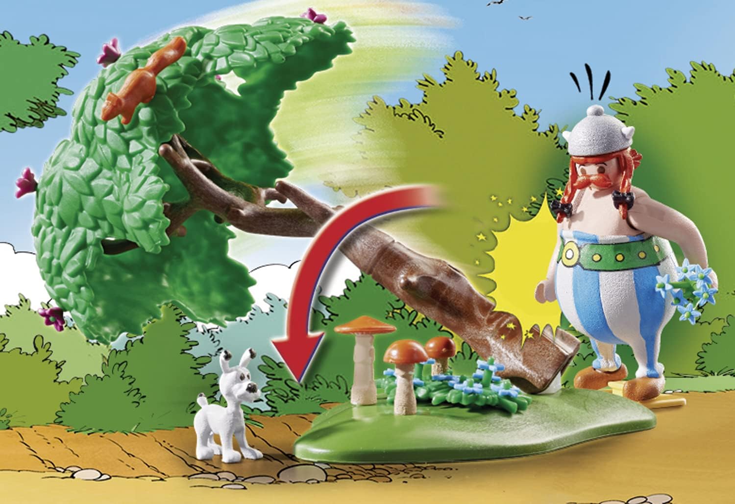 Playmobil 71160 Astérix : La Chasse au Sanglier - avec Les Gaulois Astérix, Obélix, Idéfix Le fidèle Compagnon d'Obélix et Un Sanglier - Dès 5 Ans – Image 6