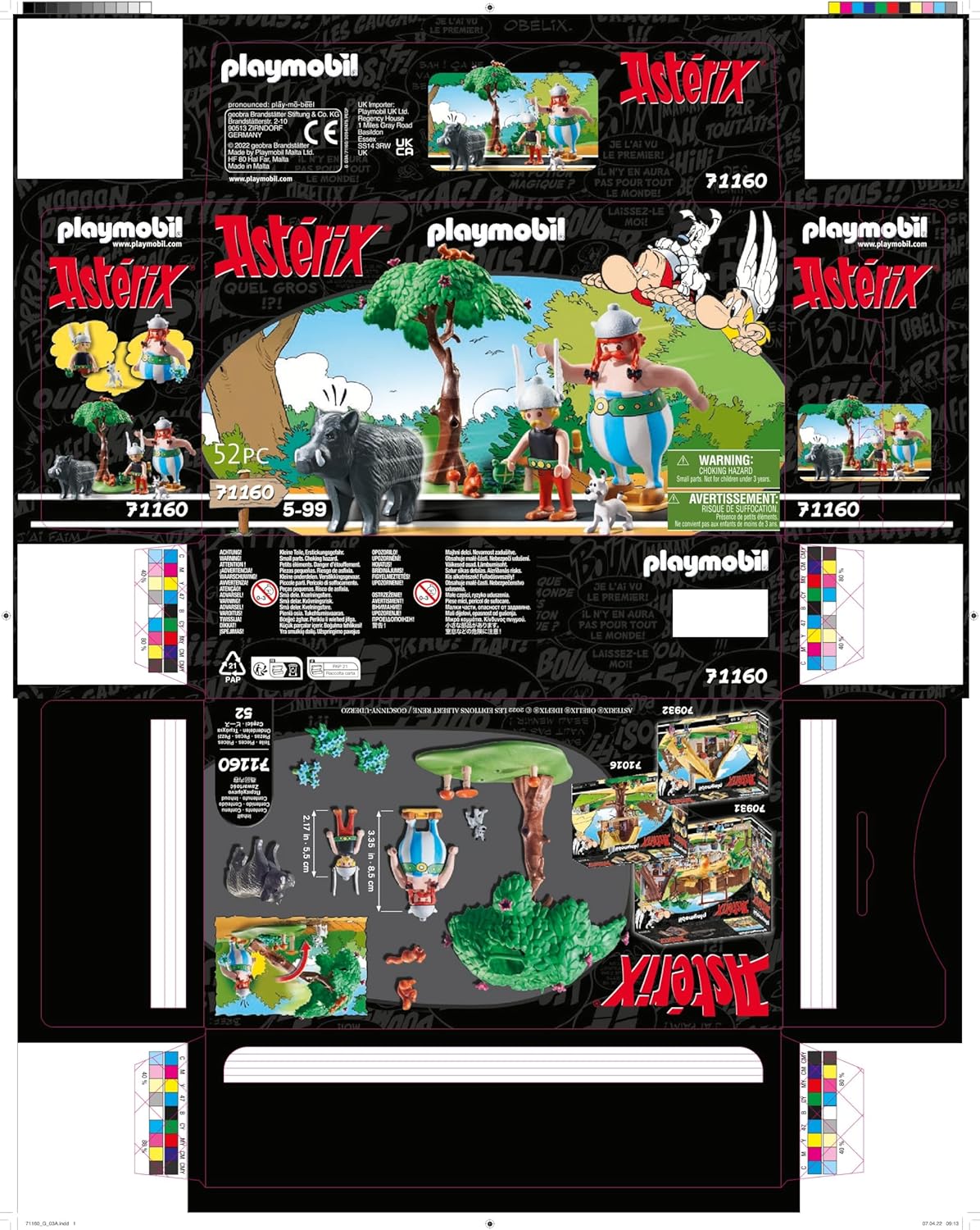 Playmobil 71160 Astérix : La Chasse au Sanglier - avec Les Gaulois Astérix, Obélix, Idéfix Le fidèle Compagnon d'Obélix et Un Sanglier - Dès 5 Ans – Image 9
