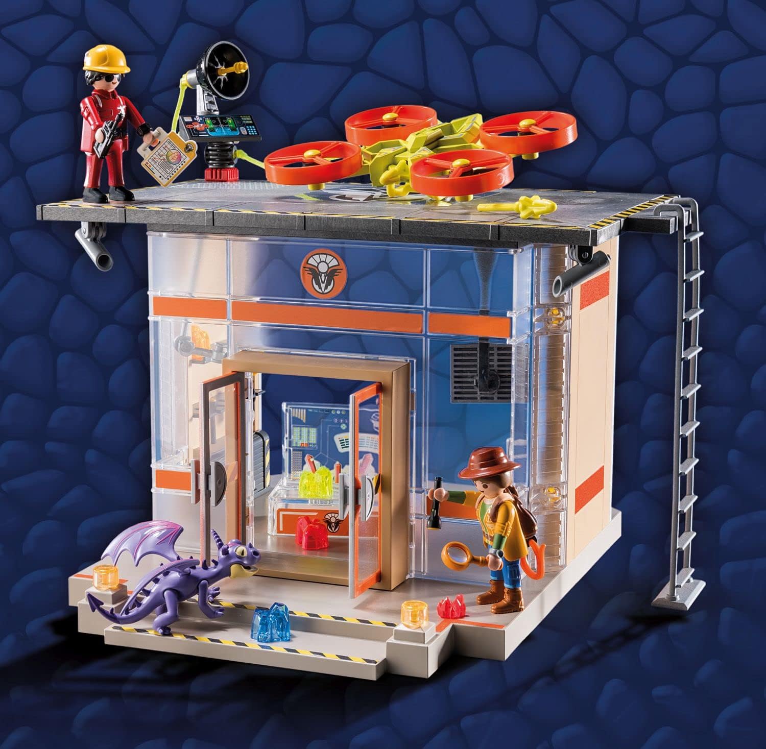 Playmobil 71084 Dragons: Les Neufs Royaumes - Labo Icaris - Dragons Nine Realms - avec Deux Personnages, Un Dragon, Un Drone avec Canon Fonctionnel et Le Laboratoire Icaris - Dès 4 Ans – Image 5
