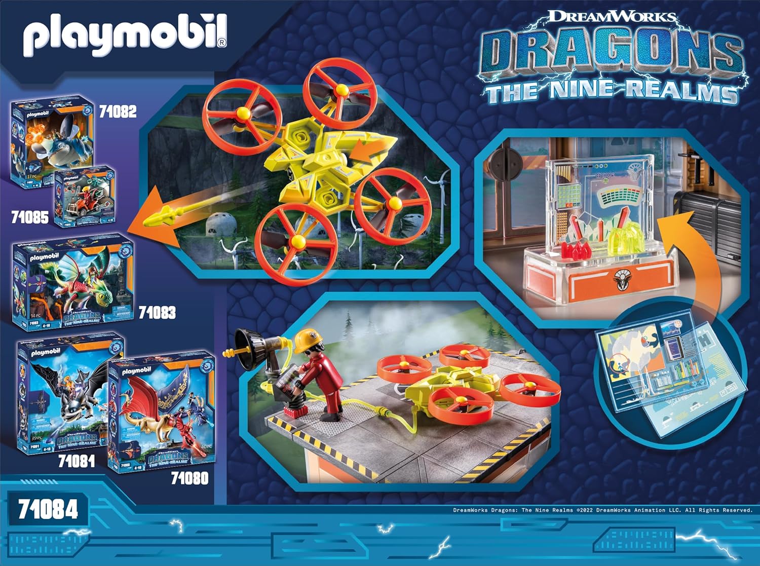Playmobil 71084 Dragons: Les Neufs Royaumes - Labo Icaris - Dragons Nine Realms - avec Deux Personnages, Un Dragon, Un Drone avec Canon Fonctionnel et Le Laboratoire Icaris - Dès 4 Ans – Image 8