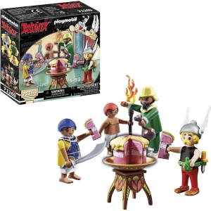 Playmobil 71269 Astérix : Le gâteau empoisonné d'Amonbofis - avec Le goûteur de Cléopâtre, Amonbofis, Son Assistant Tournevis - Les Aventures d'Obélix - Histoire & Imaginaire - Dès 5 Ans