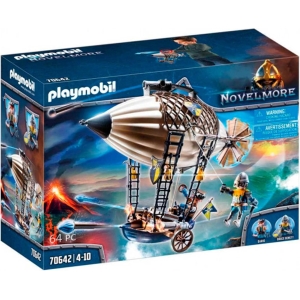 Playmobil 70642 Aérostat de Dario - Novelmore - avec Deux Personnages et Un dirigeable Rigide Qui Peut attaquer grâce à Ses canons intégrés - Chevalier - Histoire & Imaginaire - Dès 4 Ans