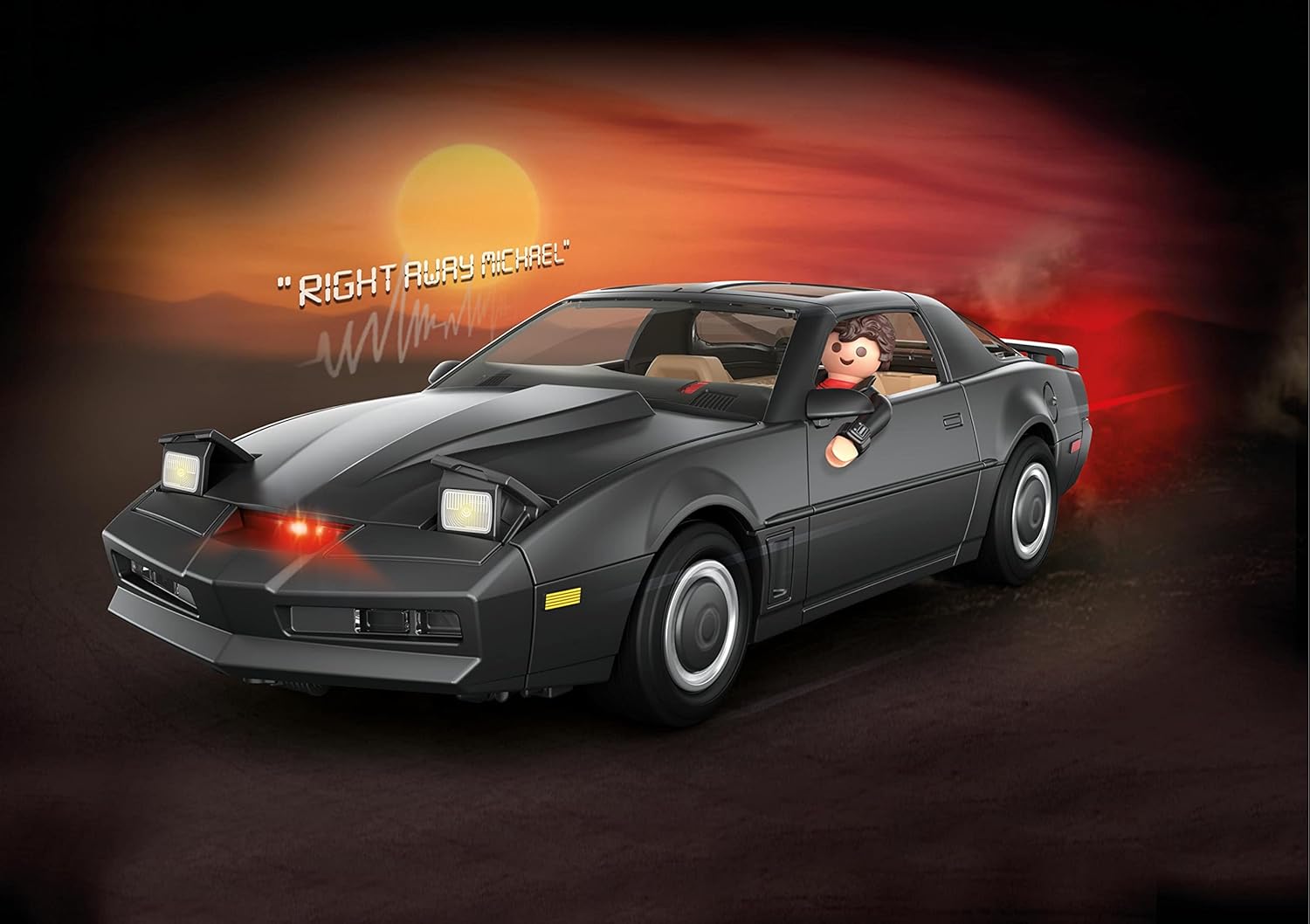Playmobil 70924 Knight Rider - K.I.T.T., Le véhicule emblématique de la série K2000, pour Les Fans de Knight Rider et Les Enfants, Dès 5 Ans – Image 2