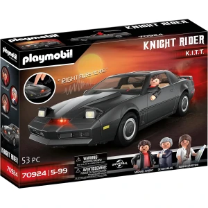 Playmobil 70924 Knight Rider - K.I.T.T., Le véhicule emblématique de la série K2000, pour Les Fans de Knight Rider et Les Enfants, Dès 5 Ans