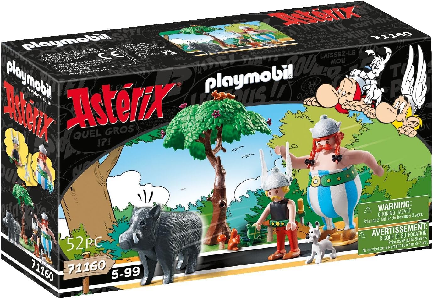 Playmobil 71160 Astérix : La Chasse au Sanglier - avec Les Gaulois Astérix, Obélix, Idéfix Le fidèle Compagnon d'Obélix et Un Sanglier - Dès 5 Ans – Image 2