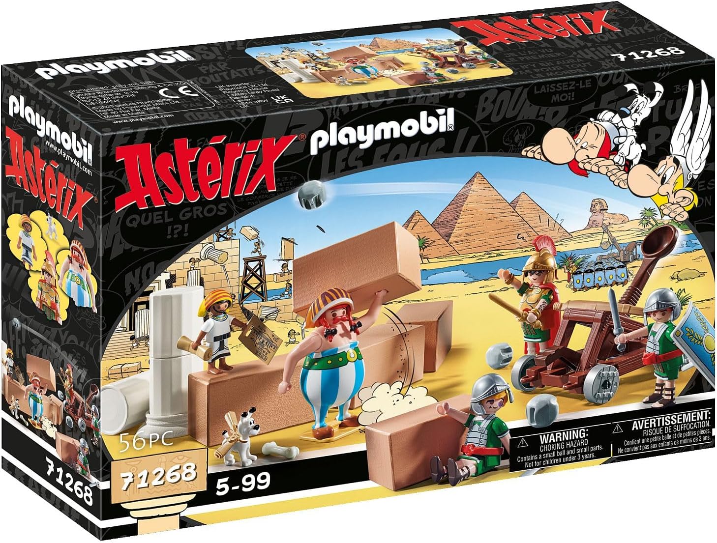 Playmobil 71268 Astérix : Numérobis et la Bataille du Palais - avec Cinq Personnages et des Accessoires - Les Aventures d'Obélix - Histoire & Imaginaire - Dès 5 Ans – Image 2