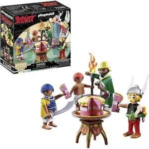 Playmobil 71269 Astérix : Le gâteau empoisonné d'Amonbofis - avec Le goûteur de Cléopâtre, Amonbofis, Son Assistant Tournevis - Les Aventures d'Obélix - Histoire & Imaginaire - Dès 5 Ans