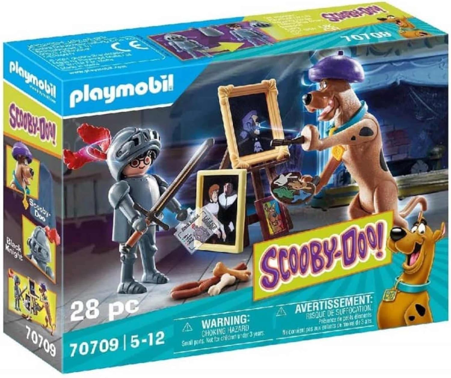 Playmobil SCOOBY-DOO! 70709 Adventure with Black Knight, for Children Ages 5+