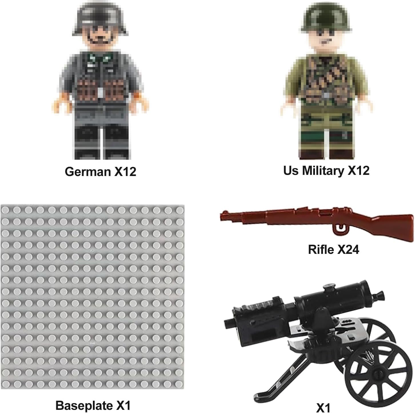 Lot de 50 Figurines Soldats Militaires Novelmore – Image 2