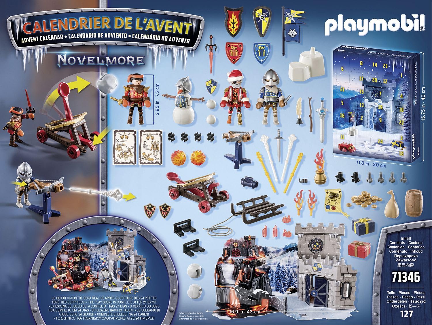 Calendrier de l'Avent Novelmore Noël chevaliers 24 fenêtres – Image 5