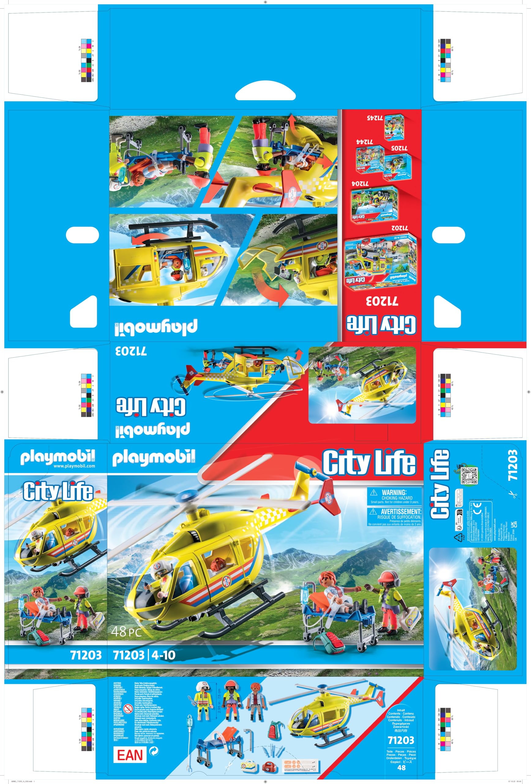 Hélicoptère de Secours Novelmore City Life avec 3 figurines – Image 5