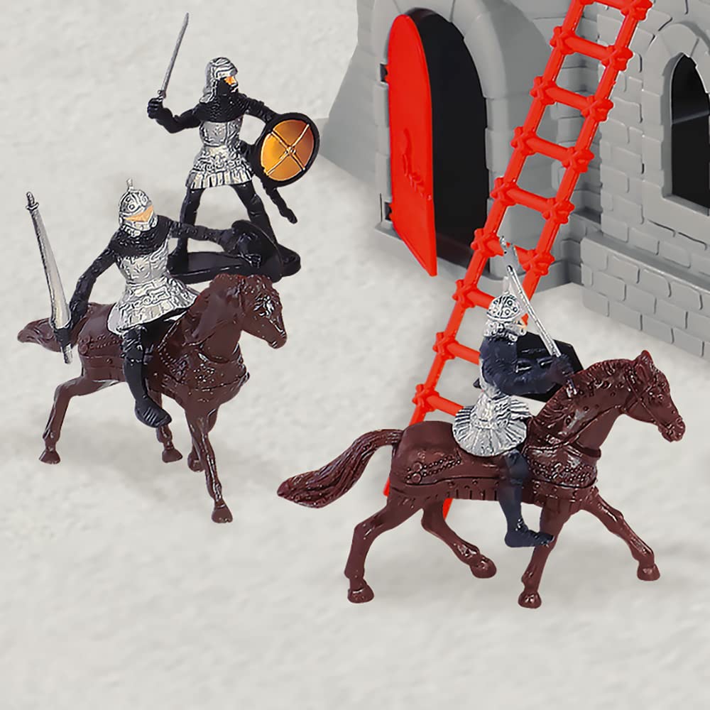Château Noir Novelmore Forteresse avec Figurines Chevaliers et Dragon – Image 6
