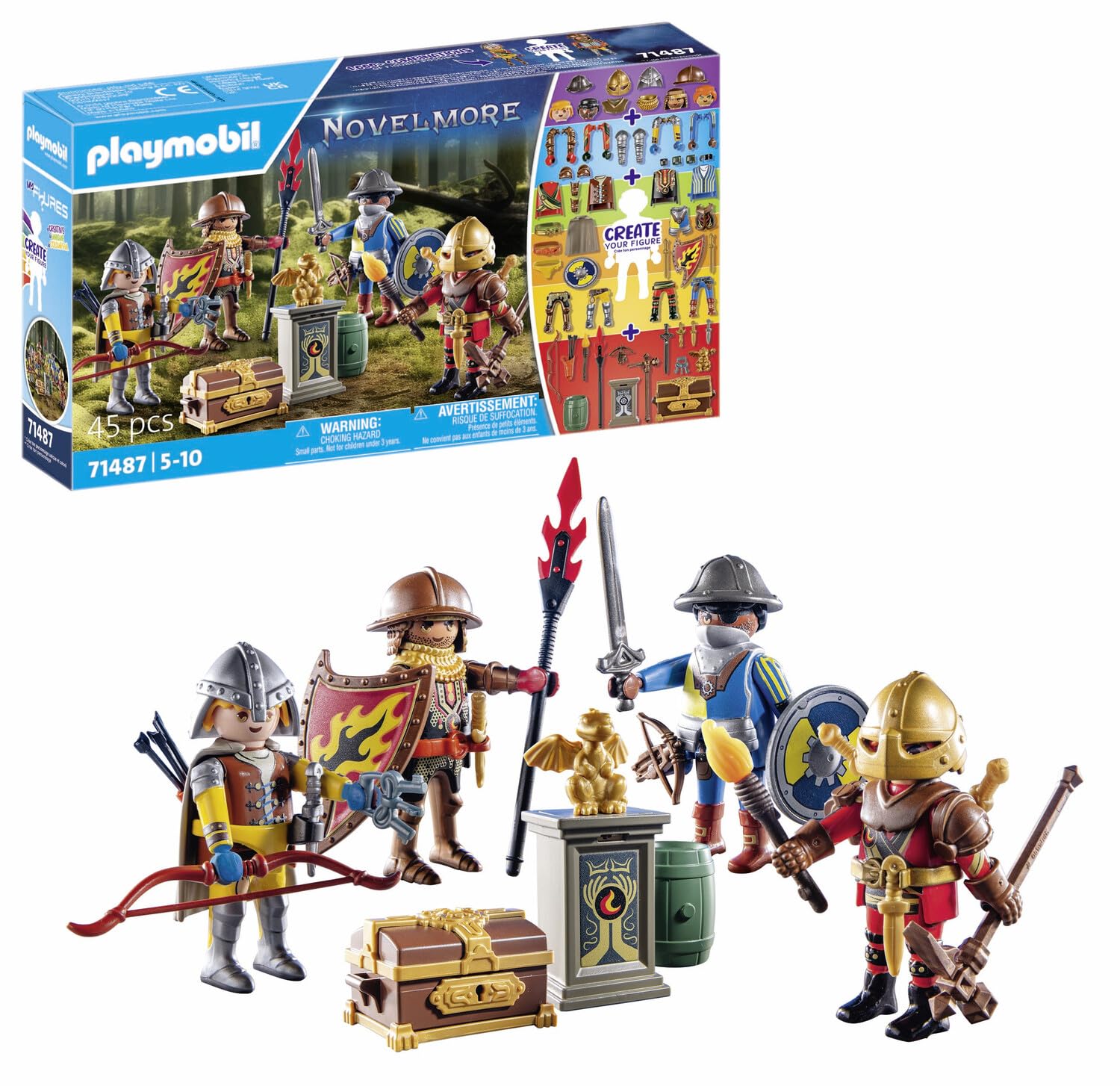 Coffret Novelmore My Figures Chevaliers 4 Personnages Personnalisables
