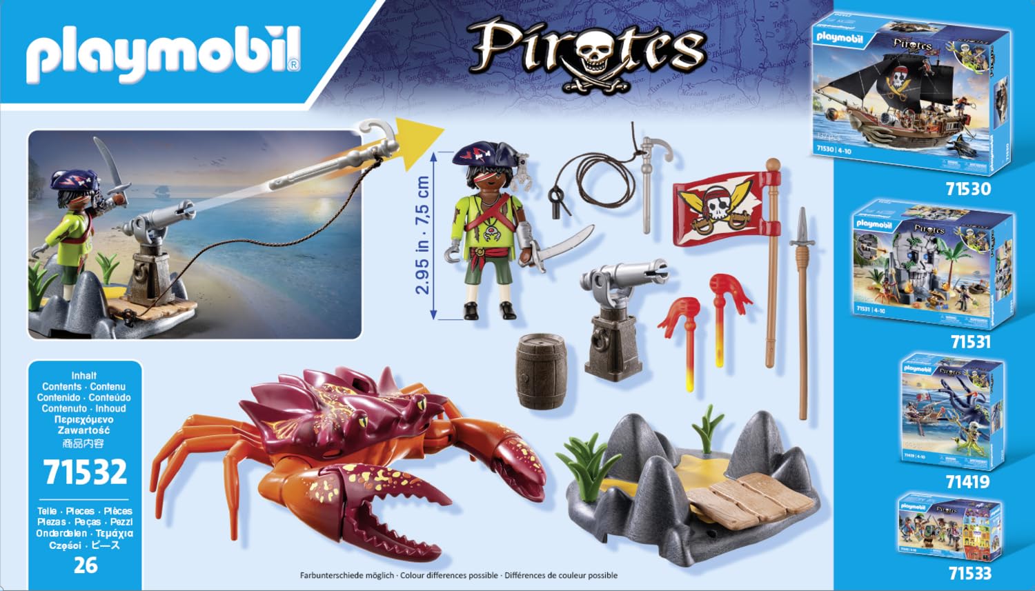 Set Novelmore Pirate et Crabe géant avec canon et grappin – Image 5