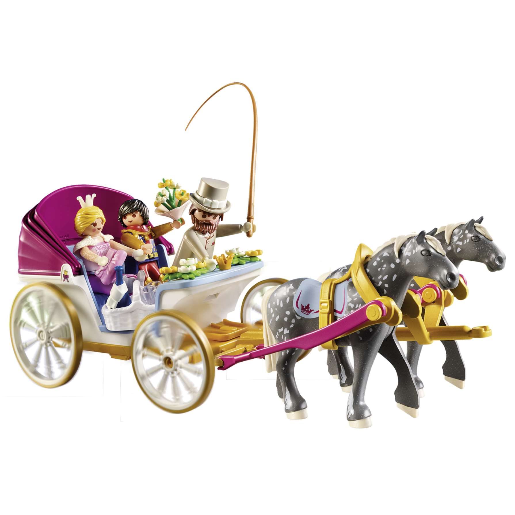 Calèche Novelmore Princesse Betty et Prince Freddy avec chevaux – Image 3