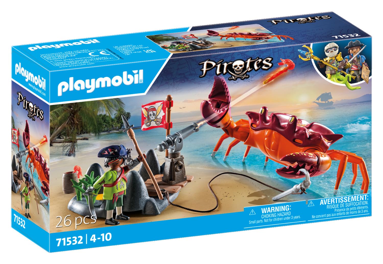 Set Novelmore Pirate et Crabe géant avec canon et grappin – Image 2