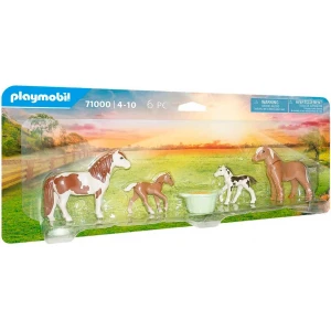 Set Novelmore 2 poneys islandais et poulains avec foin