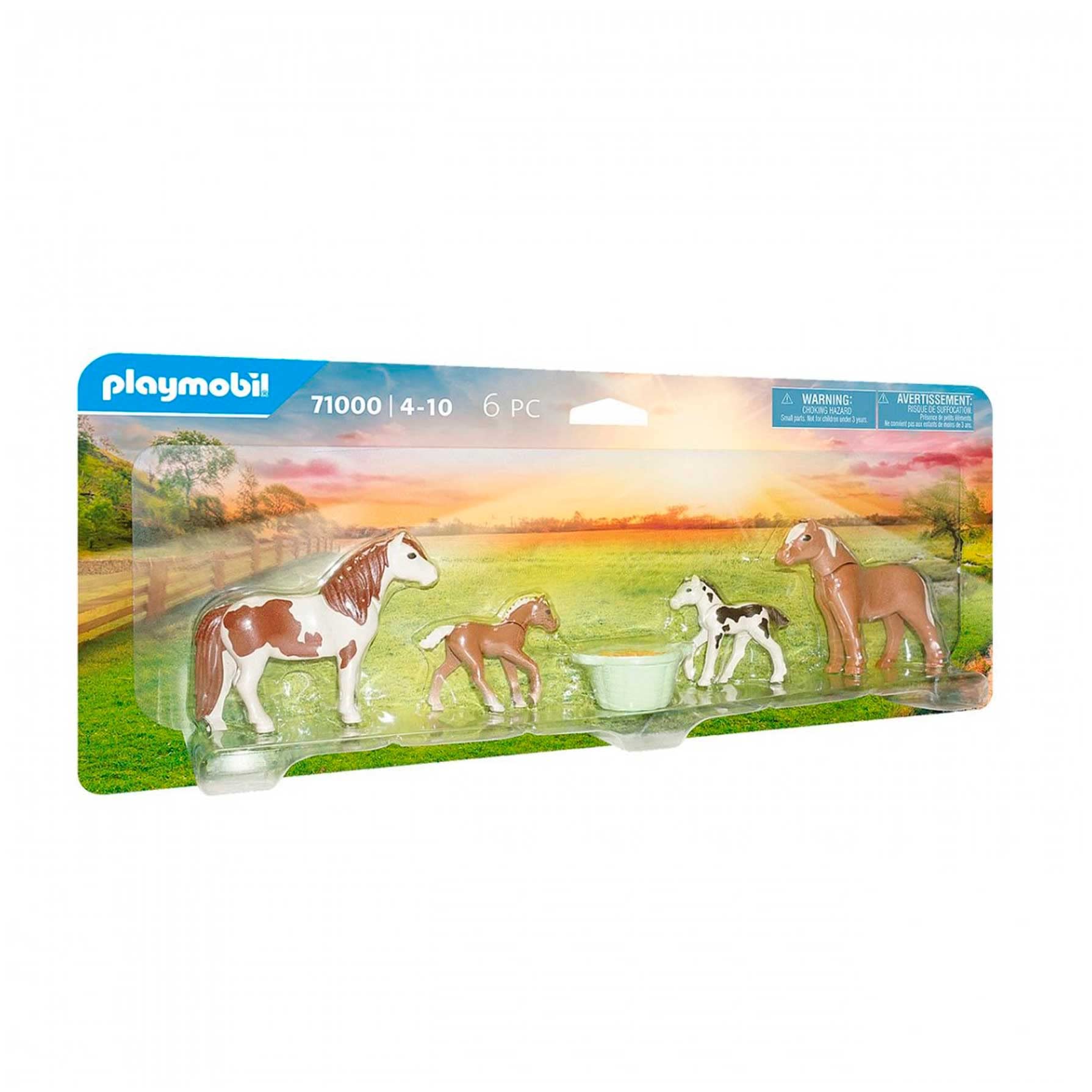 Set Novelmore 2 poneys islandais et poulains avec foin