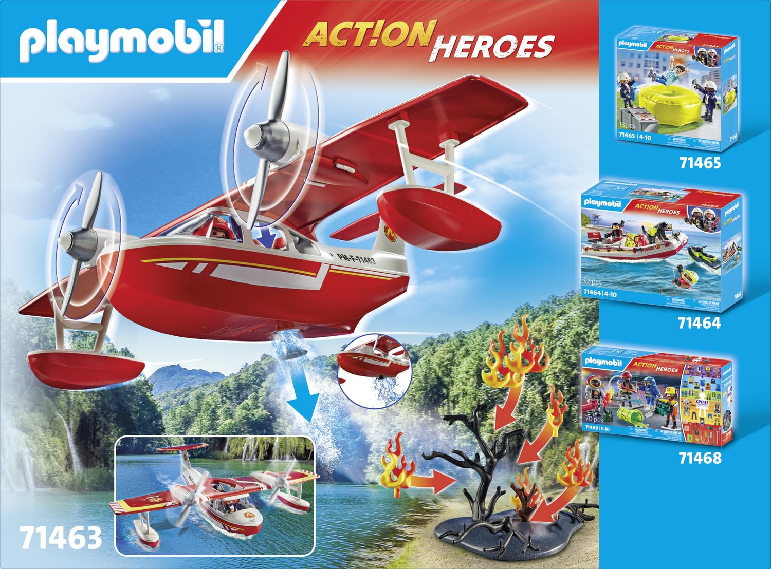 Hydravion avec Pompier Novelmore Action Heroes – Image 5