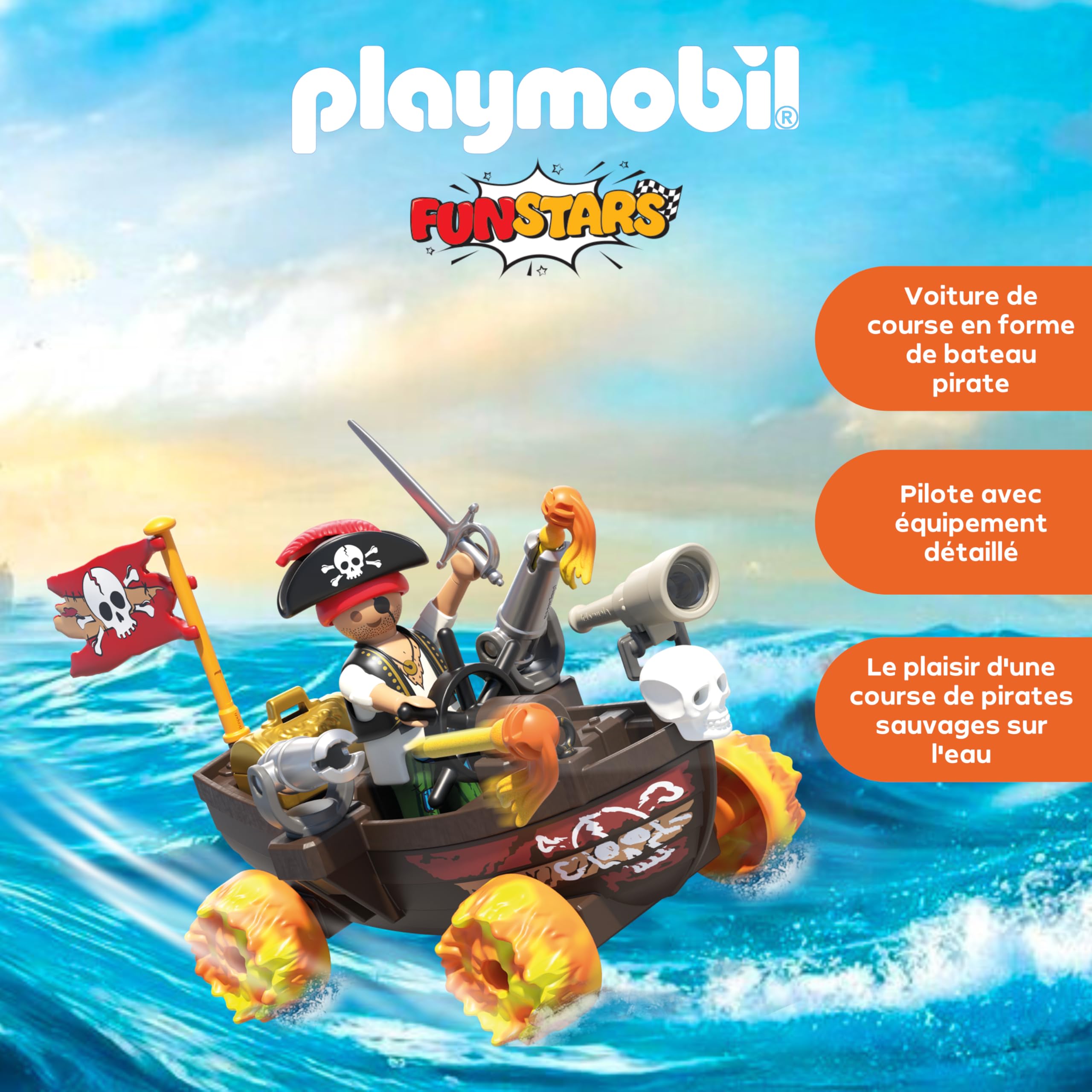 Bateau Pirate Novelmore avec Moteur à Friction et Fonction de Tir – Image 3