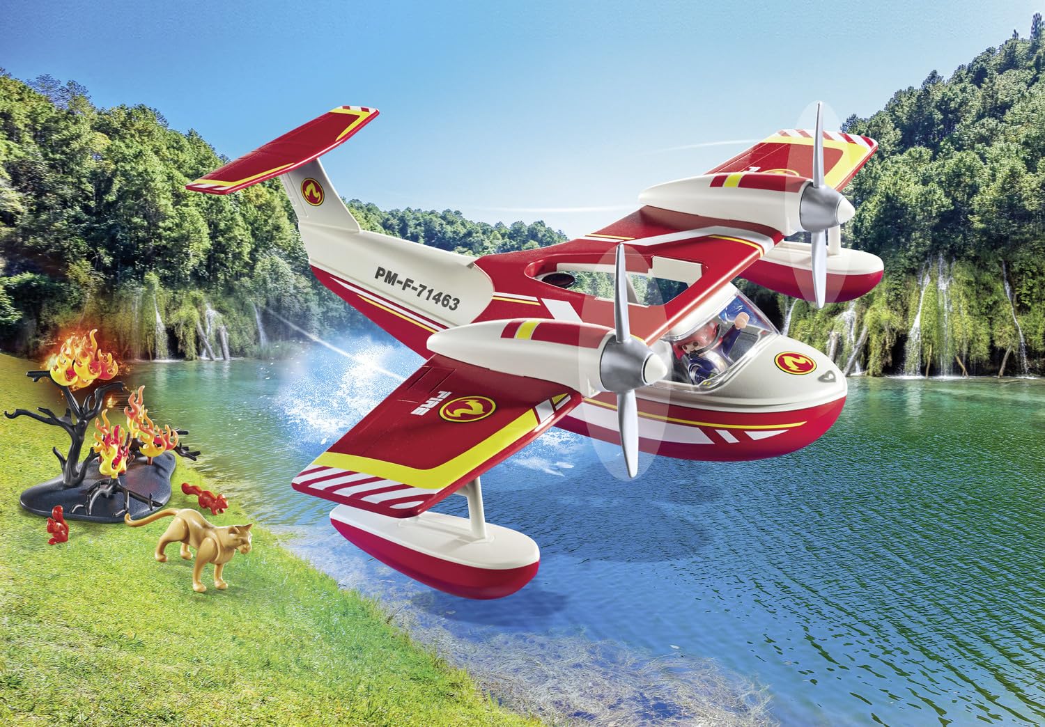 Hydravion avec Pompier Novelmore Action Heroes – Image 3