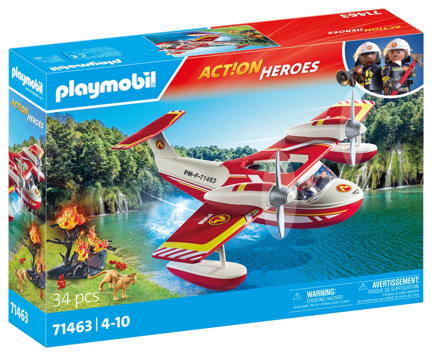 Hydravion avec Pompier Novelmore Action Heroes – Image 2