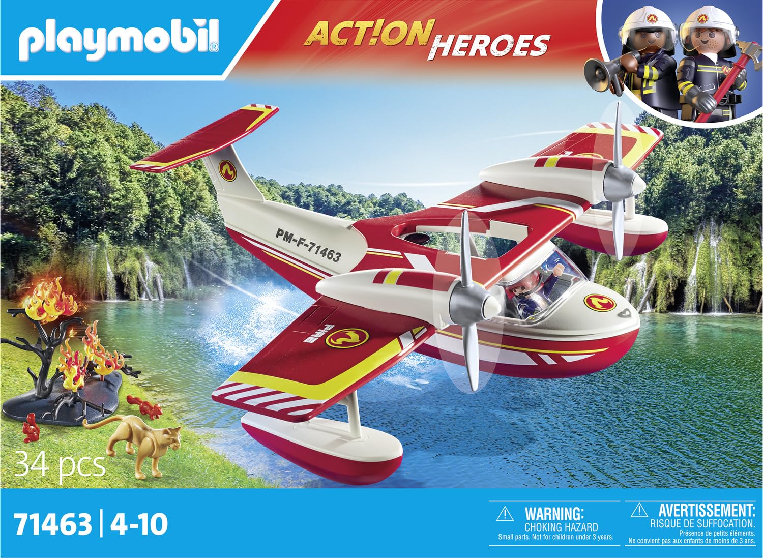 Hydravion avec Pompier Novelmore Action Heroes – Image 4