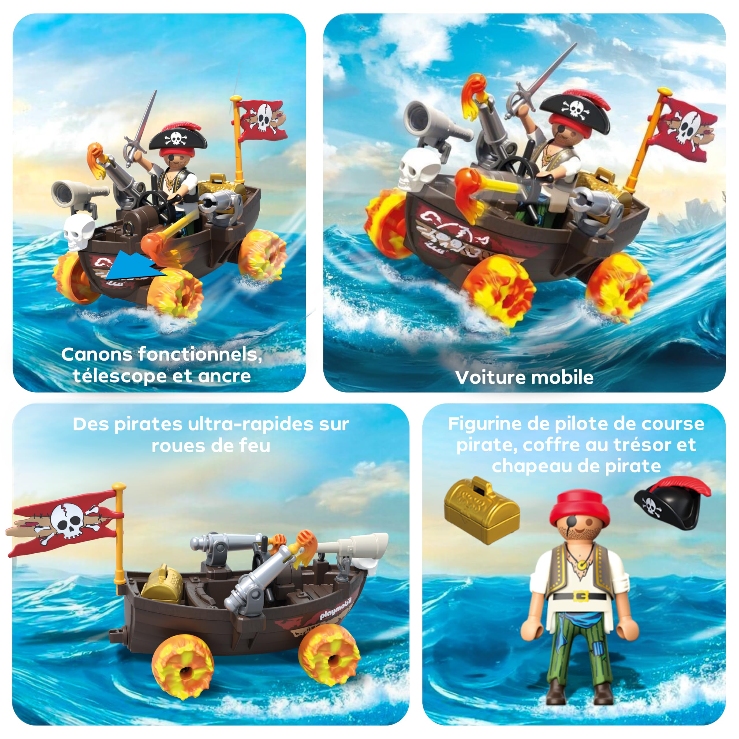 Bateau Pirate Novelmore avec Moteur à Friction et Fonction de Tir – Image 4
