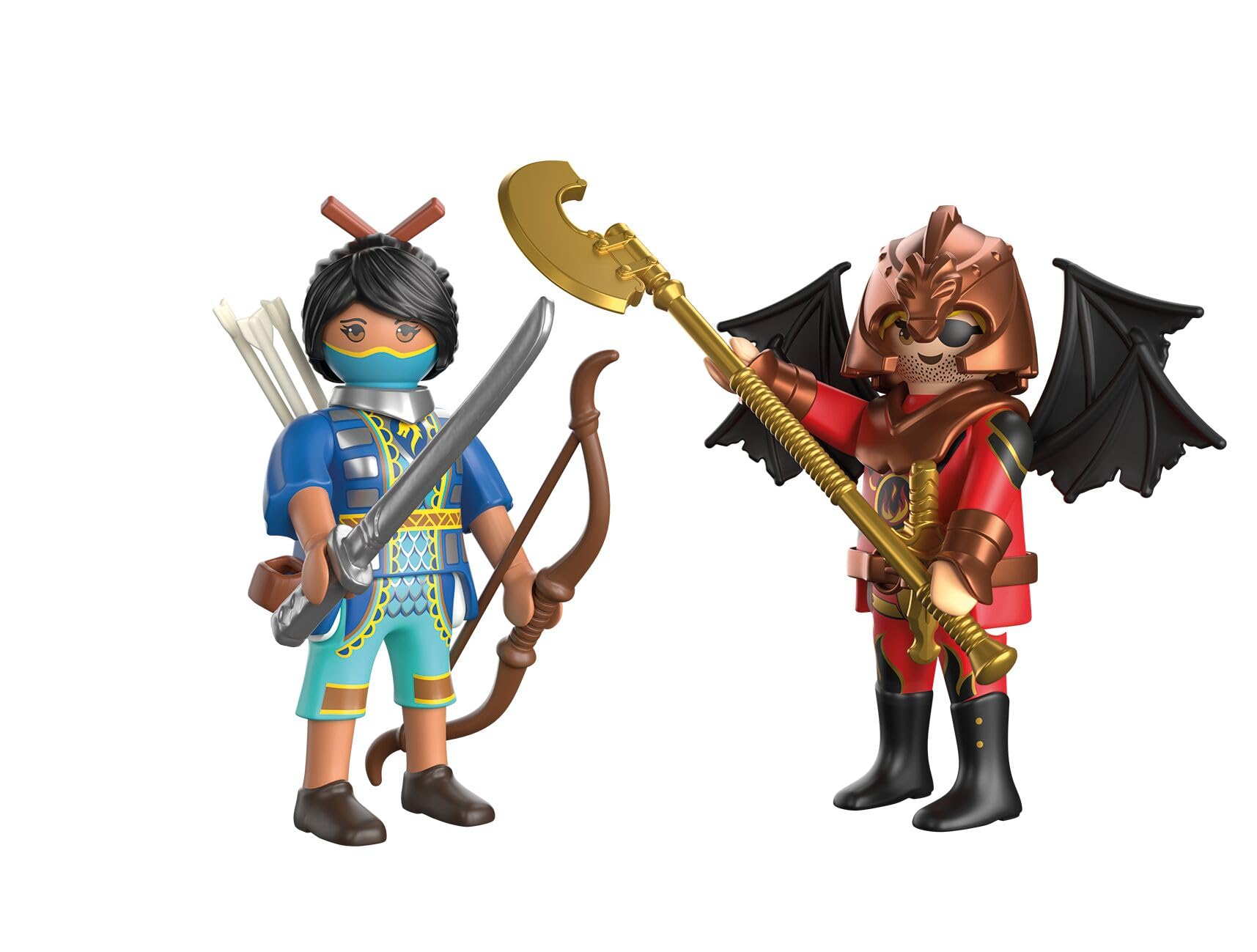 Duo Pack Novelmore Chevalier contre Raider Burnham avec Armes – Image 3