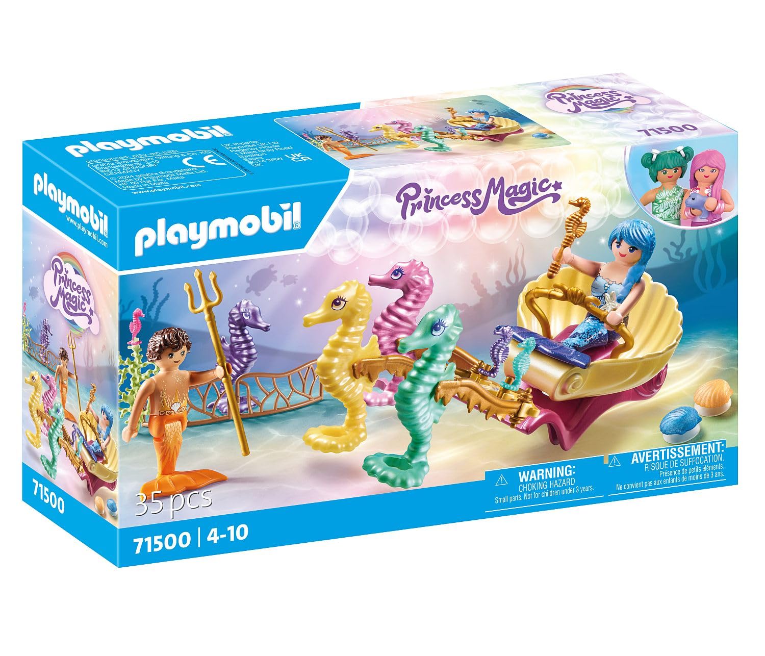 Calèche Novelmore avec sirènes et hippocampes
